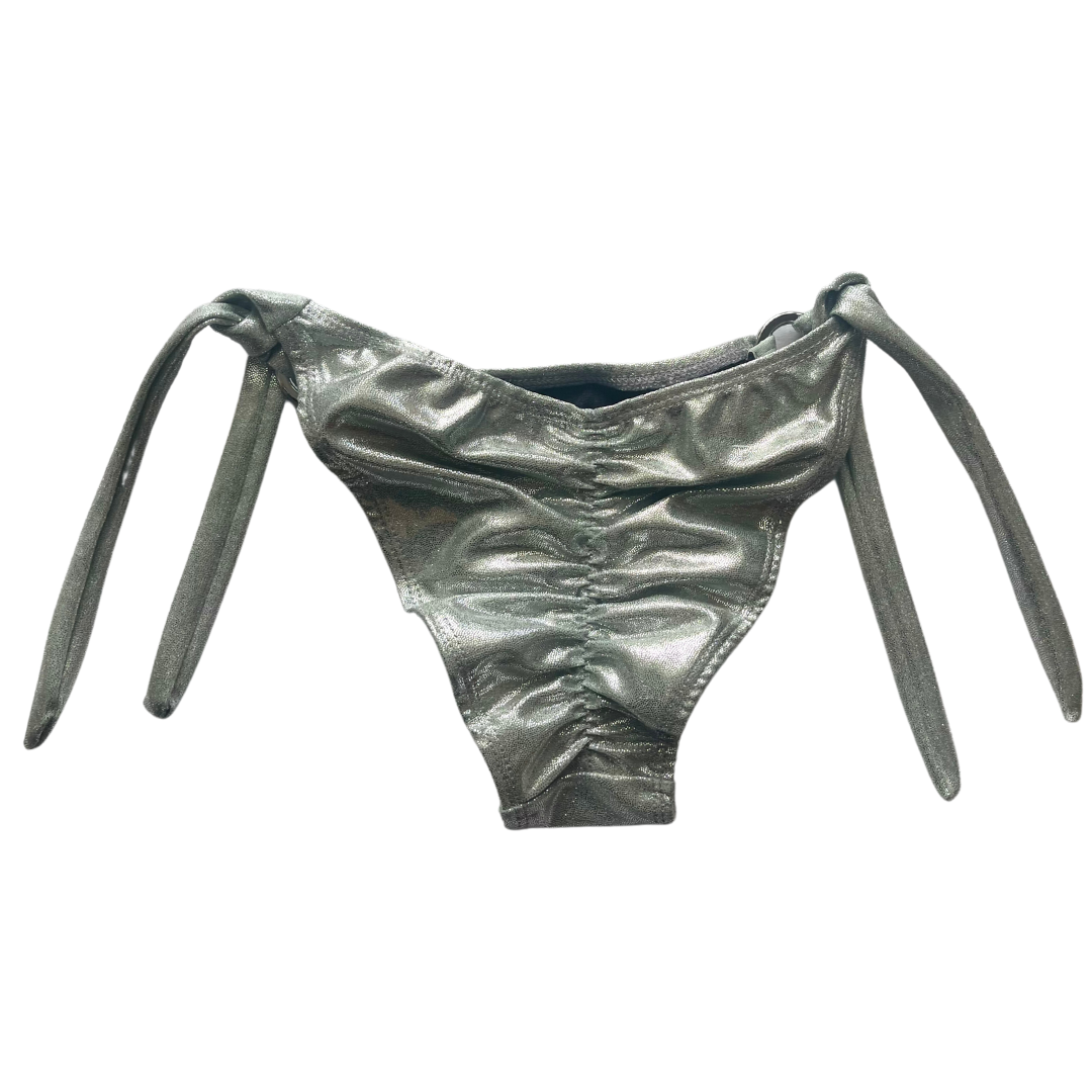 Metallic Gray Bikini Bottom - CLEARANCE