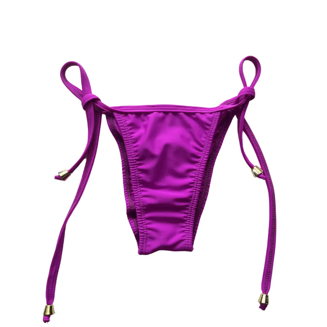 Ella Cheeky Side Tie Bottom - Solid Colors Benatti Beachwear