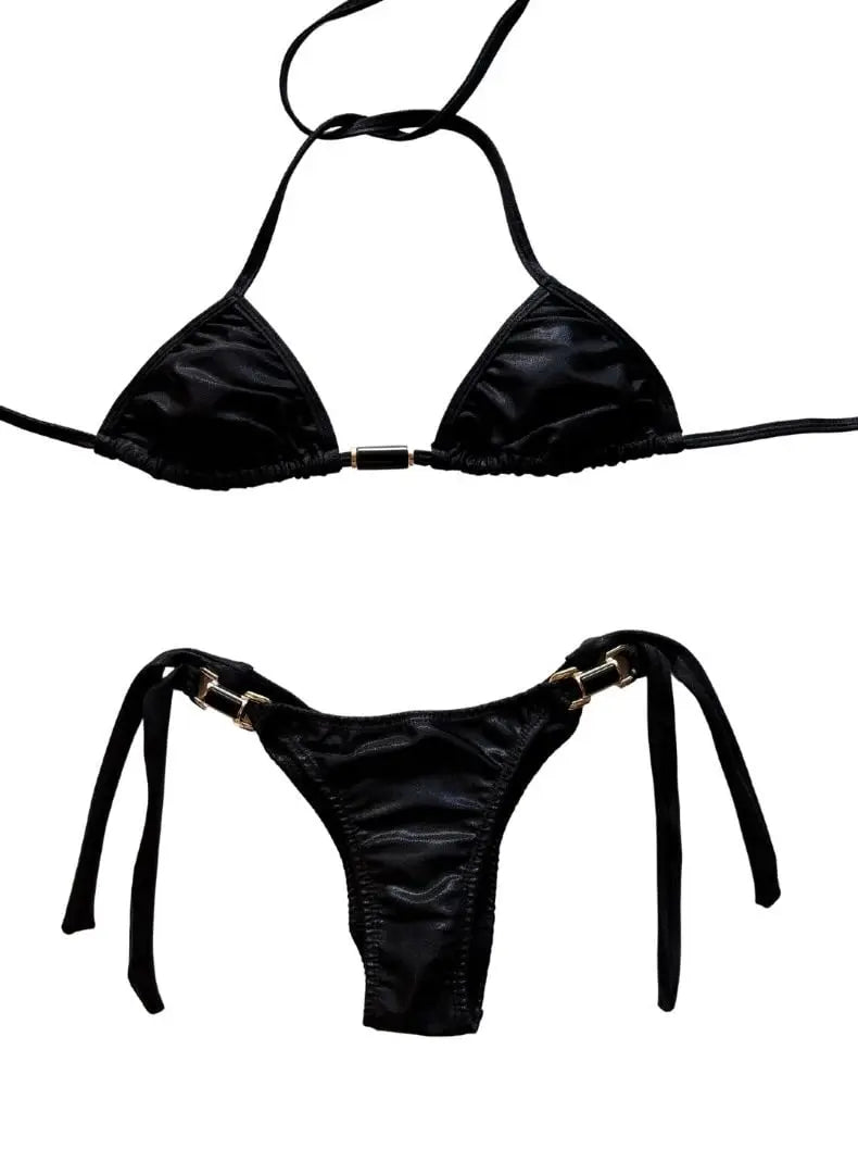 Metallic Gold Cheeky Bikini SET Benatti Beachwear