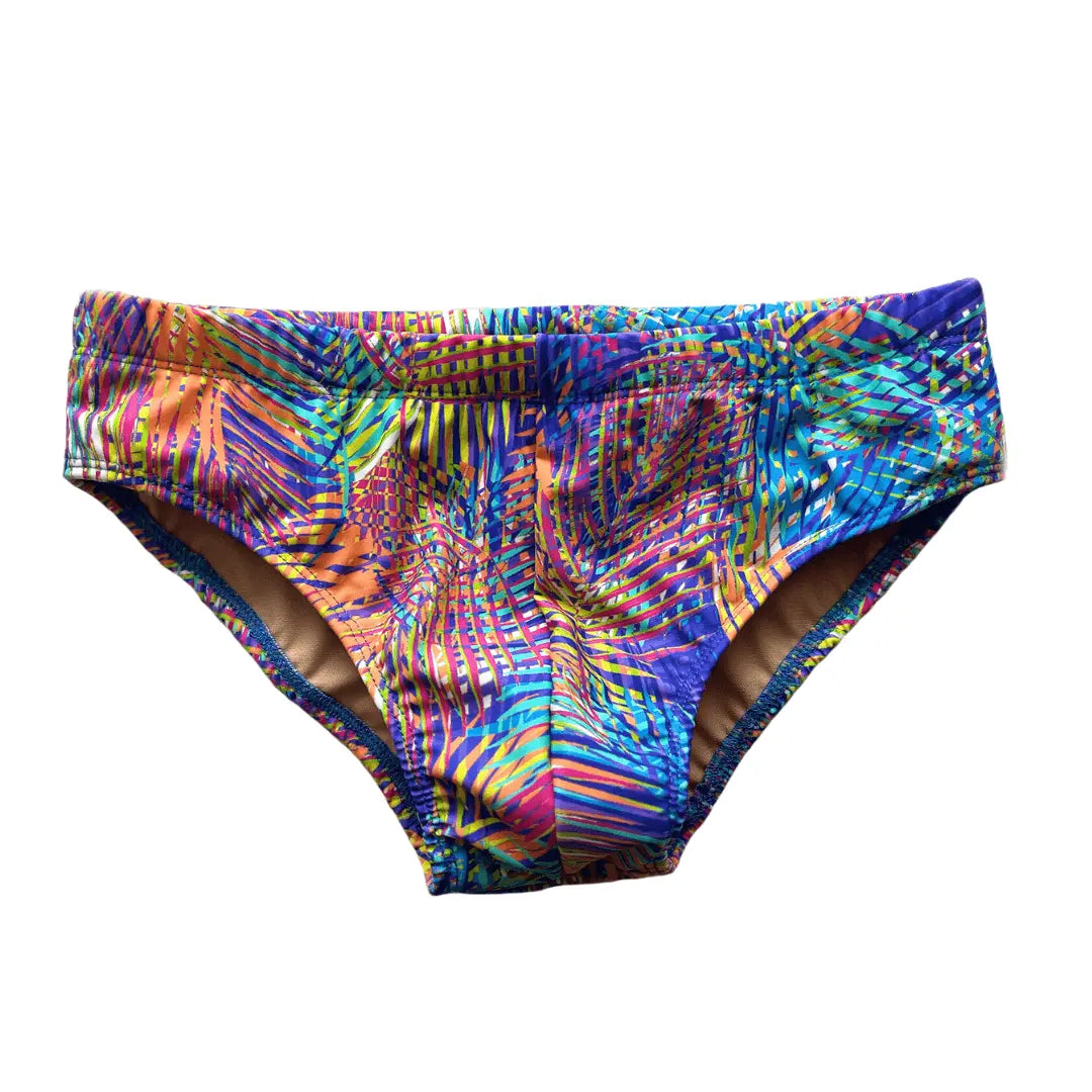 Tropical Print Low-Rise Brazilian Sunga Swim Brief Benatti Beachwear