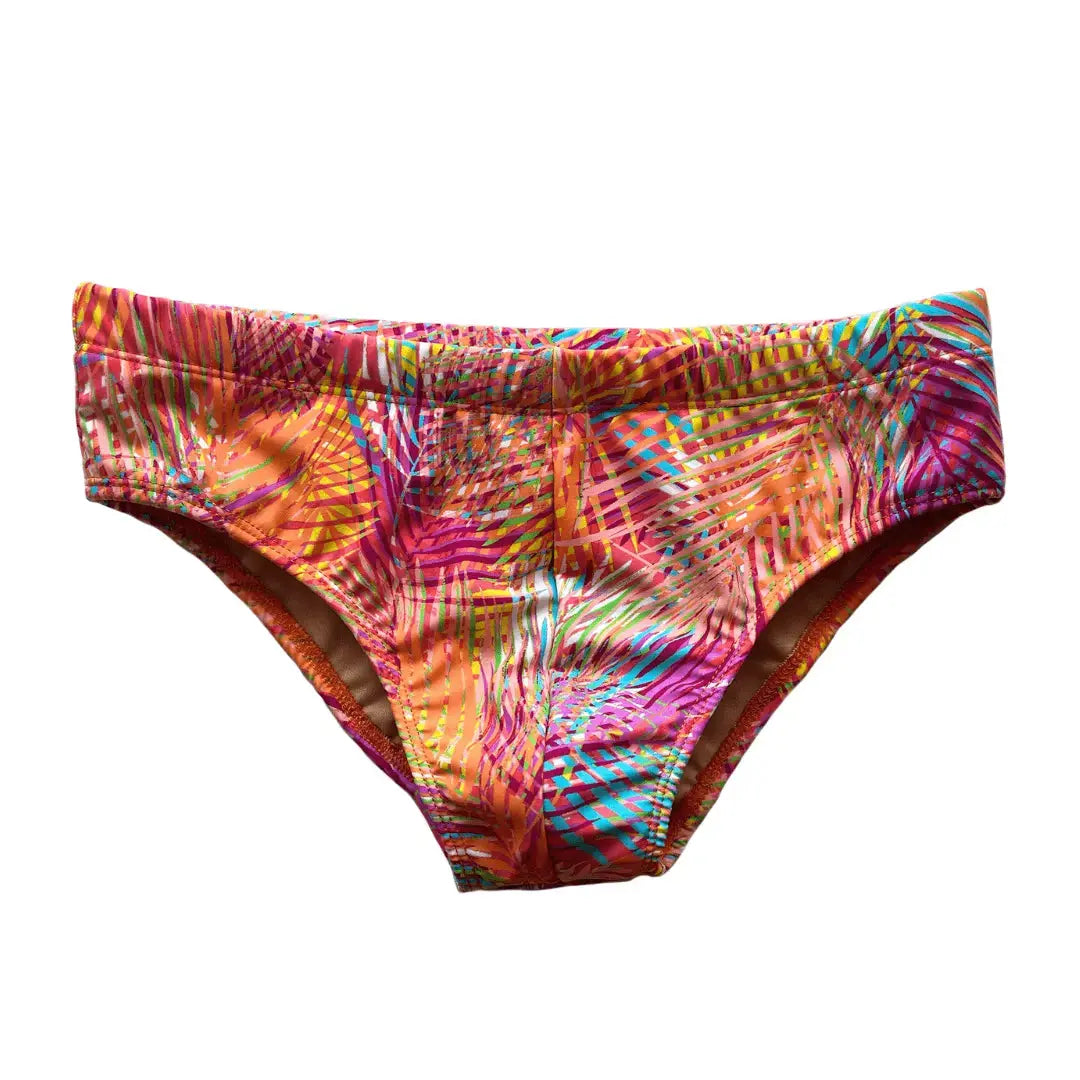 Tropical Print Low-Rise Brazilian Sunga Swim Brief Benatti Beachwear