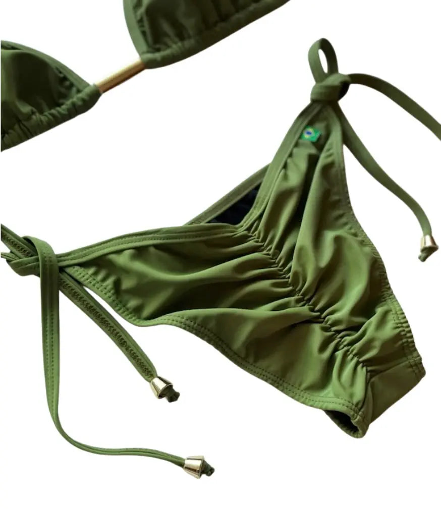 Ella Cheeky Side Tie Bottom - Solid Colors Benatti Beachwear