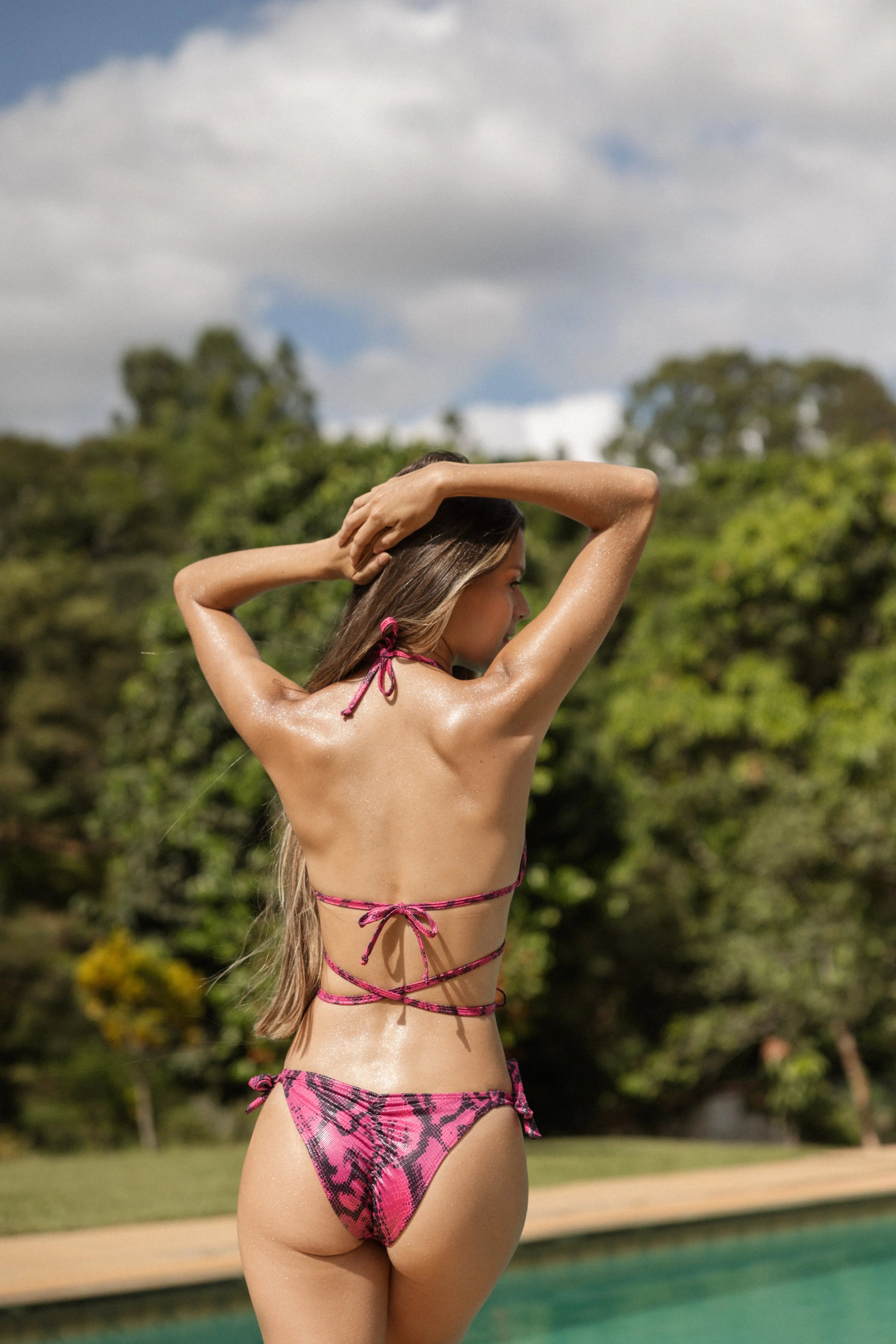 Pink Viper Cheeky Bikini SET - SALE Benatti Beachwear