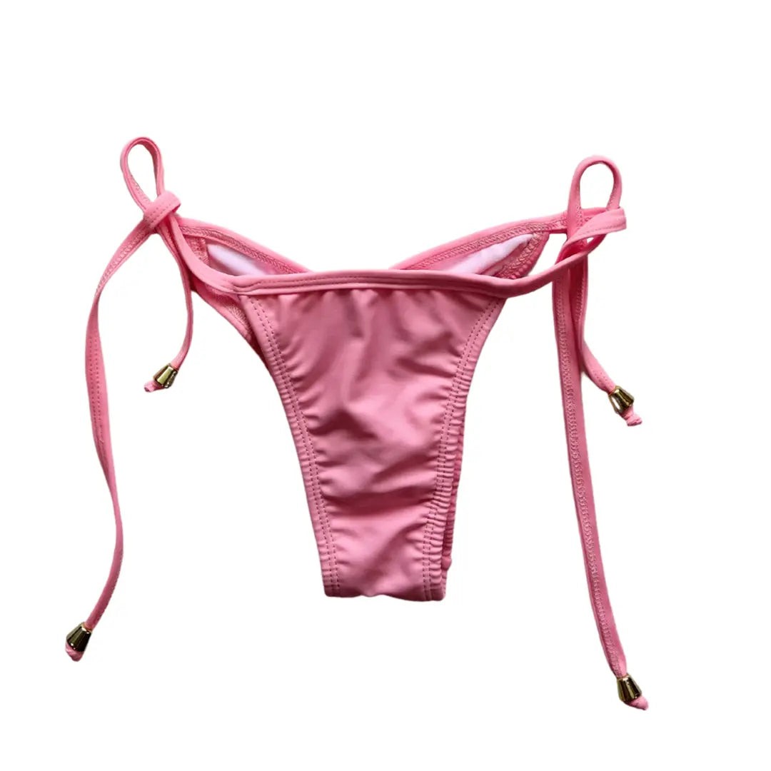 Ella Cheeky Side Tie Bottom - Solid Colors Benatti Beachwear