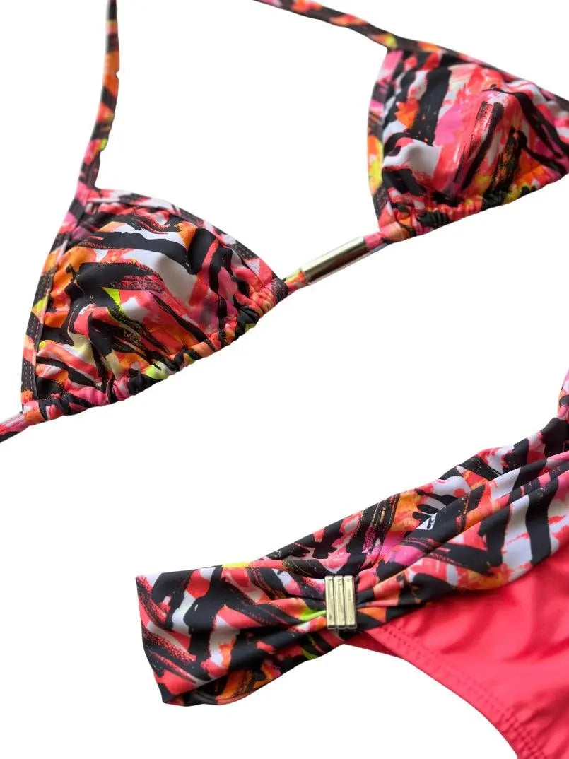 Electric Coral Cheeky Bikini SET - SALE