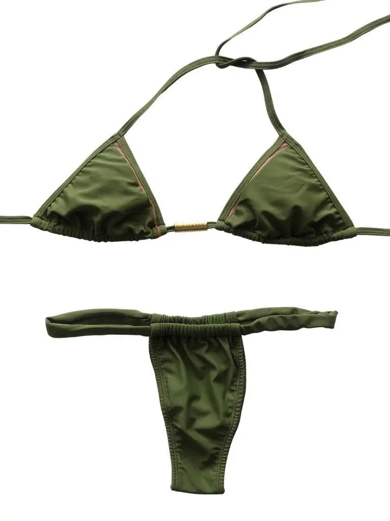 Tina II Ruched Bikini Bottom - Solid Colors Benatti Beachwear