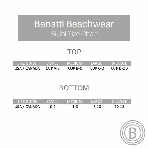 Metallic Cheeky Bikini SET Benatti Beachwear