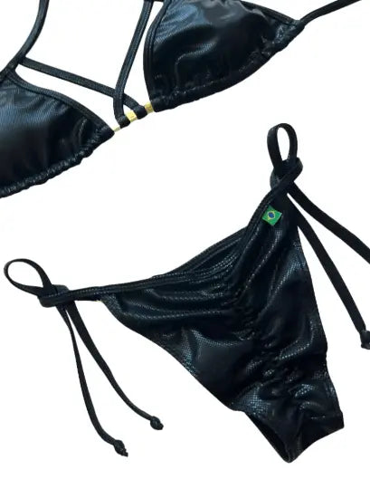 Shiny Black Bikini SET Benatti Beachwear