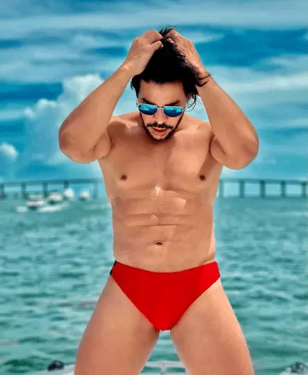 Solid Color Low-Rise Brazilian Sunga Swim Brief Benatti Beachwear