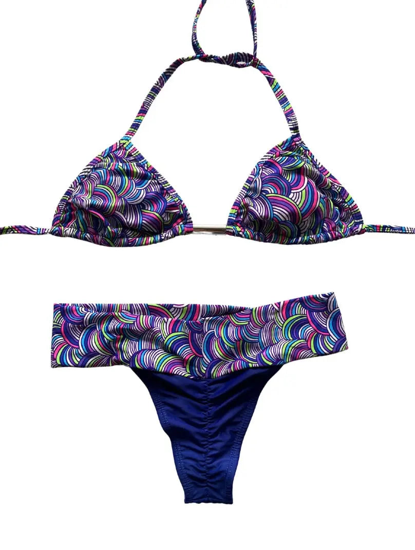 Blue Spiral Dreams Bikini Set - SALE