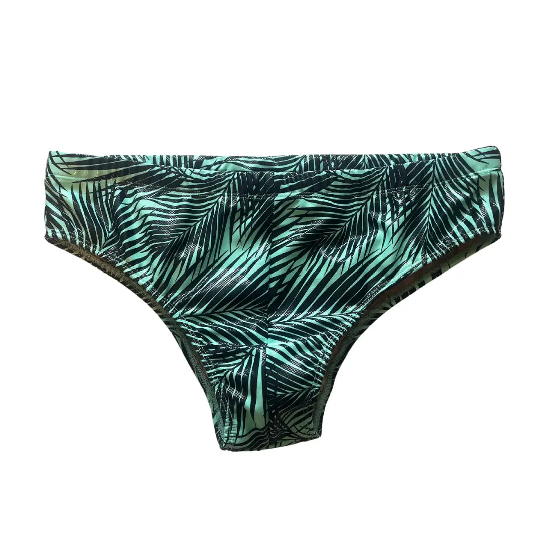 Tropical Mint Low-Rise Sunga Swim Briefs Benatti Beachwear