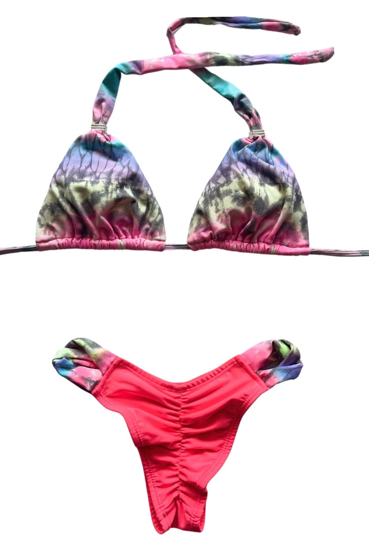 Pink Tie Dye Bikini Set - SALE