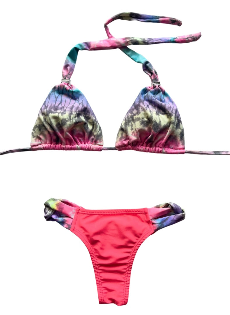 Pink Tie Dye Bikini Set - SALE