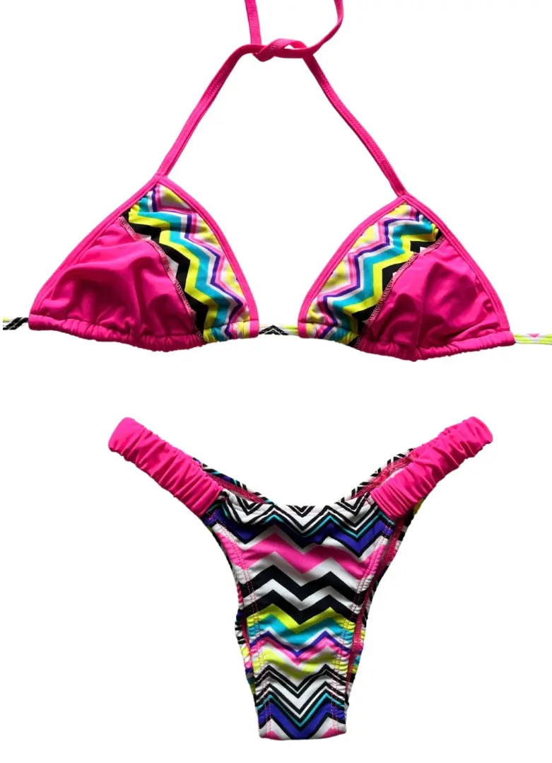 Colorful Chevron Bikini Set - SALE