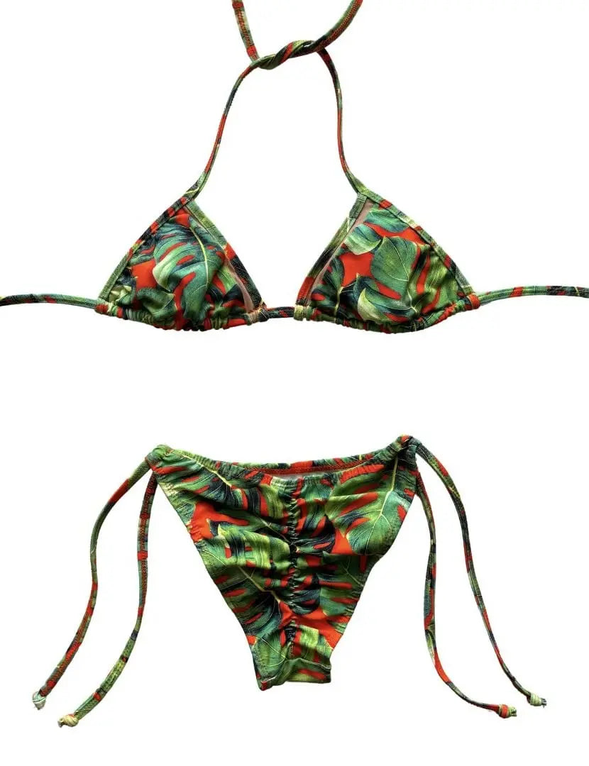 Tropical Sunset Cheeky Bikini Set Benatti Beachwear