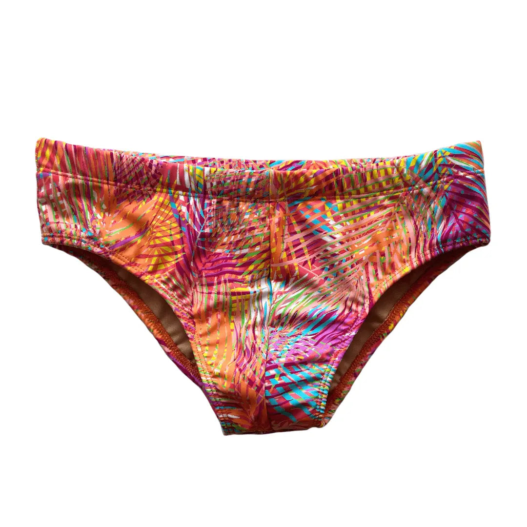 Tropical Print Low-Rise Brazilian Sunga Swim Brief Benatti Beachwear