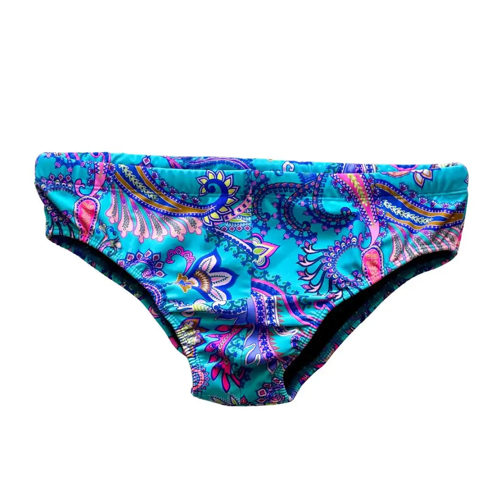 Tropical Print Low-Rise Brazilian Sunga Swim Brief Benatti Beachwear