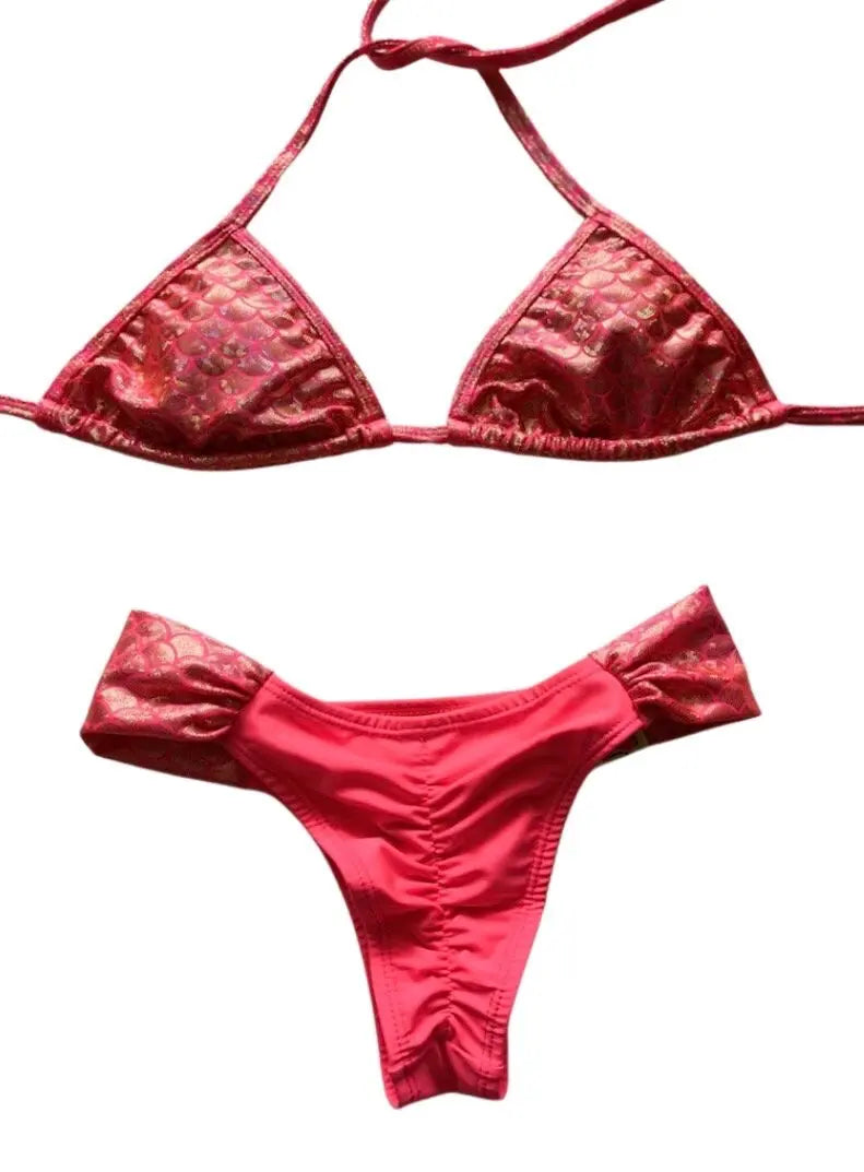Coral Gleam Cheeky Bikini SET - SALE Benatti Beachwear