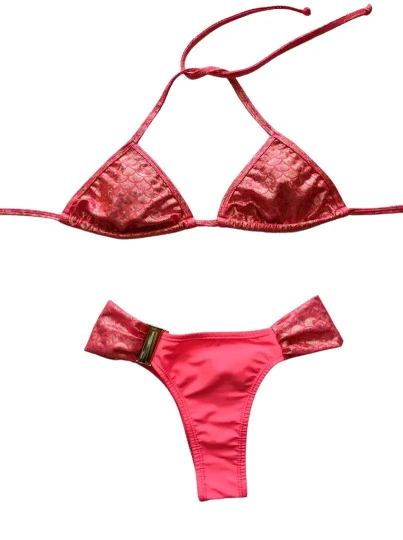 Coral Gleam Cheeky Bikini SET - SALE Benatti Beachwear
