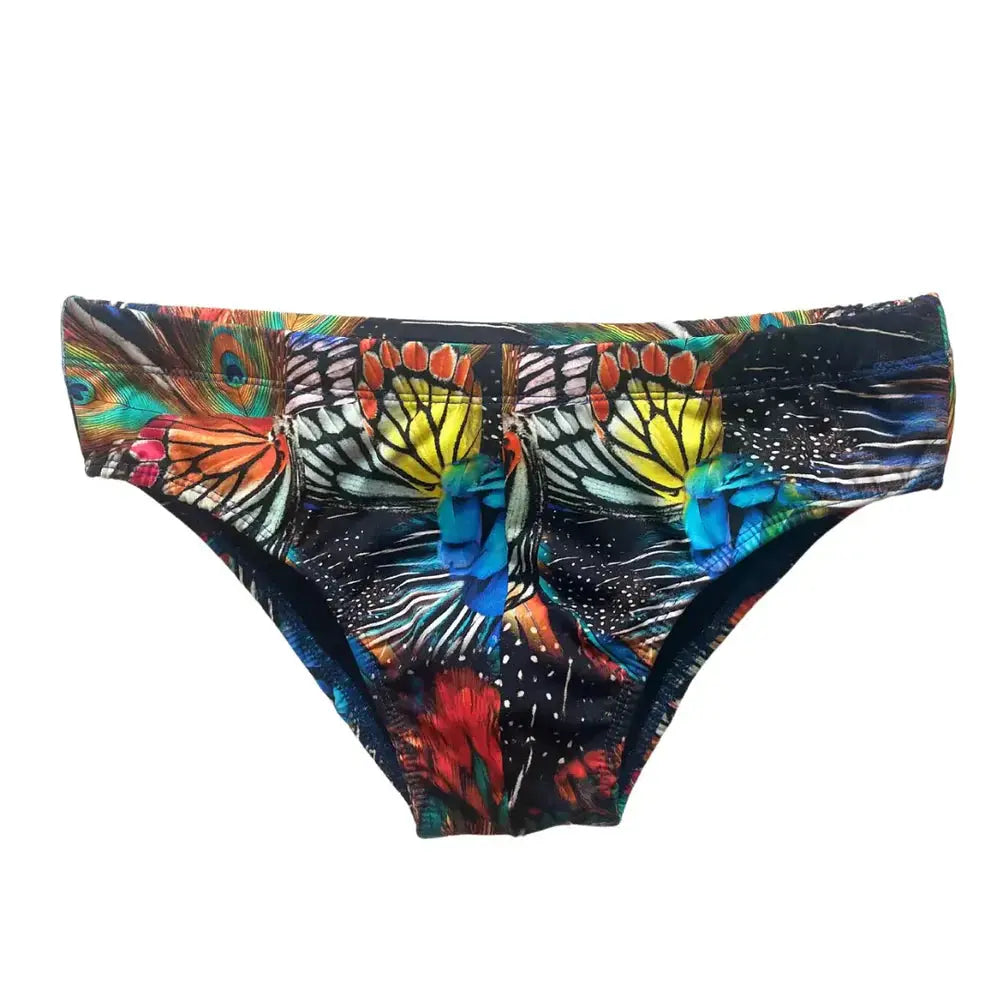 Tropical Print Low-Rise Brazilian Sunga Swim Brief Benatti Beachwear