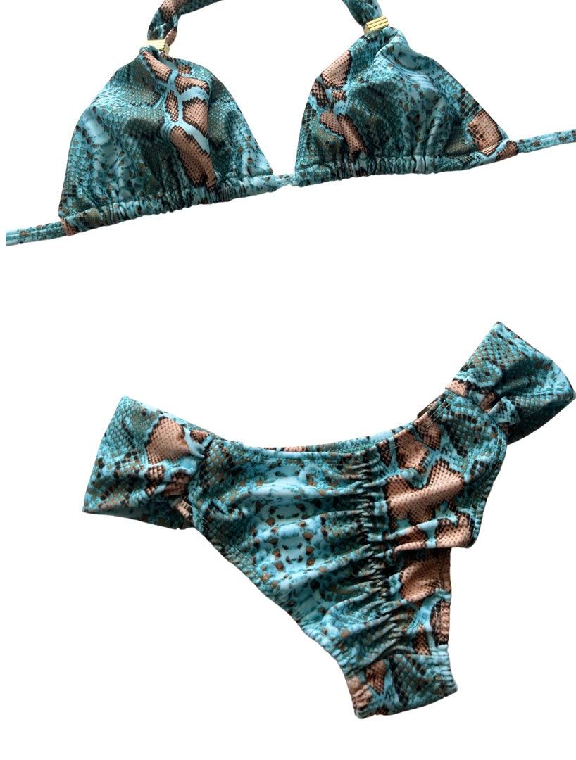 Snake Print Cheeky Bikini SET - SALE