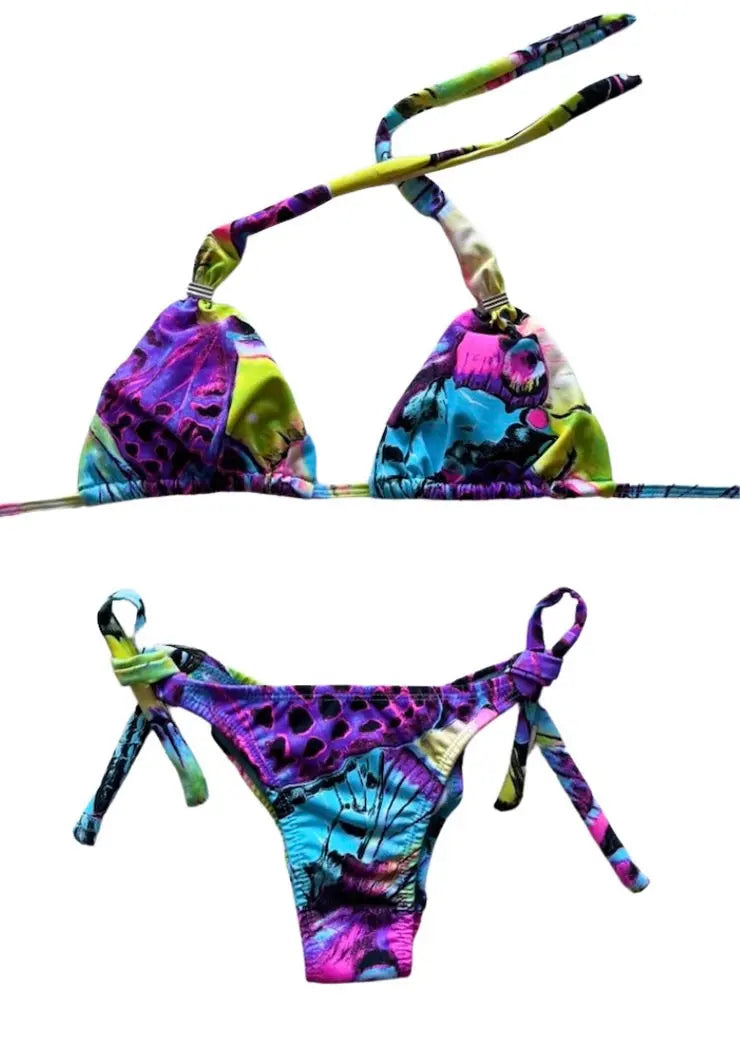 Blue Butterfly Dream Cheeky Bikini SET - SALE Benatti Beachwear