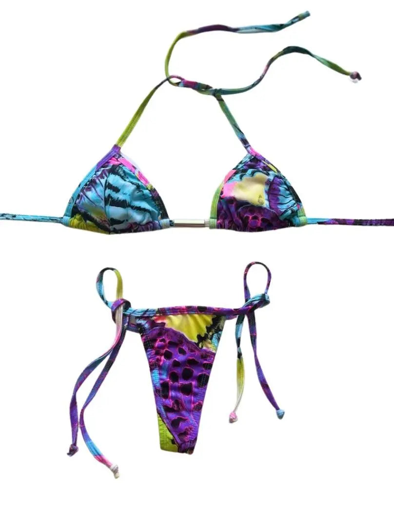 Blue Butterfly Dream String Bikini SET - SALE Benatti Beachwear