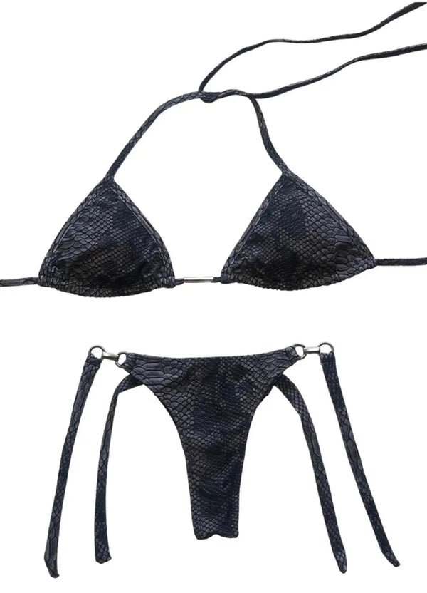 Alice Top & Amy Bottom SET - Snakeskin