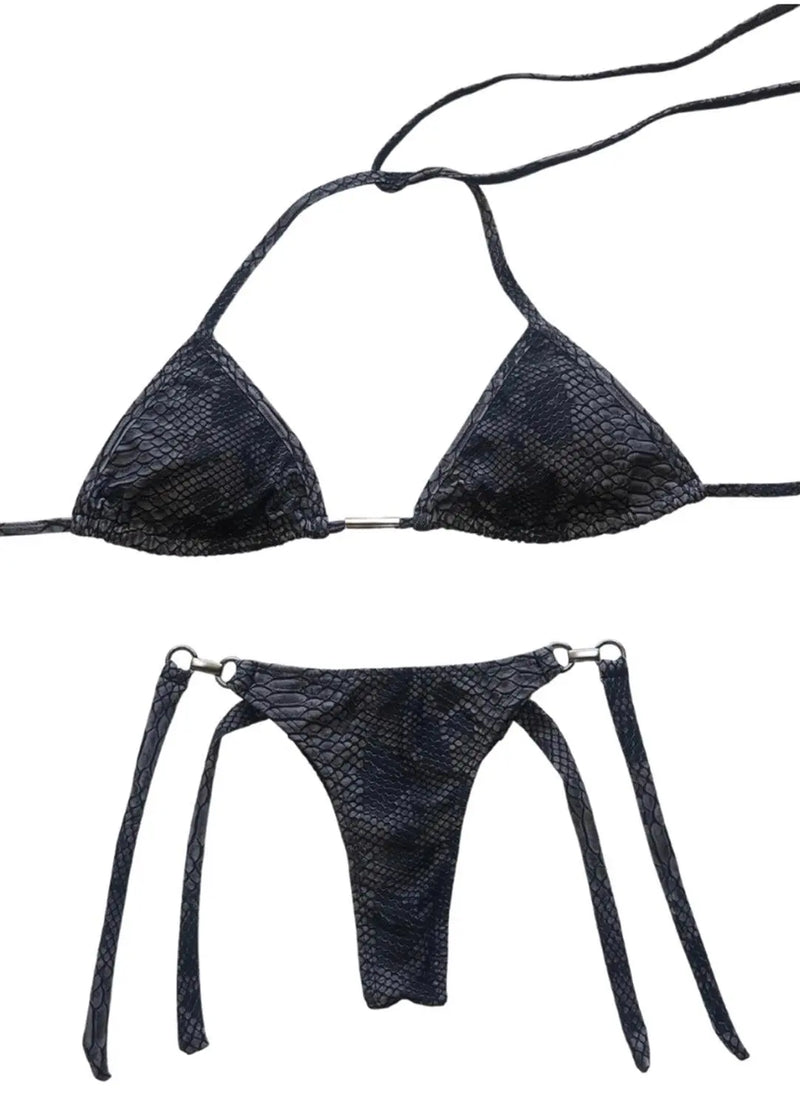 Alice Top & Amy Bottom SET - Snakeskin