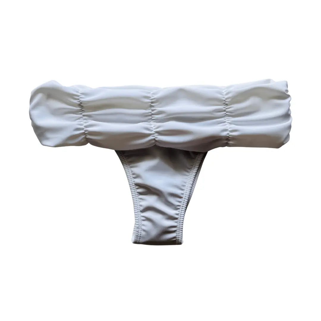 Carol Pleated Bikini Bottom - Solid Colors Benatti Beachwear