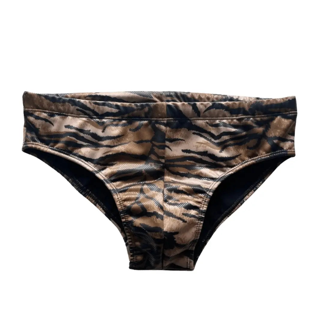 Animal Print Low-Rise Brazilian Sunga Swim Brief Benatti Beachwear