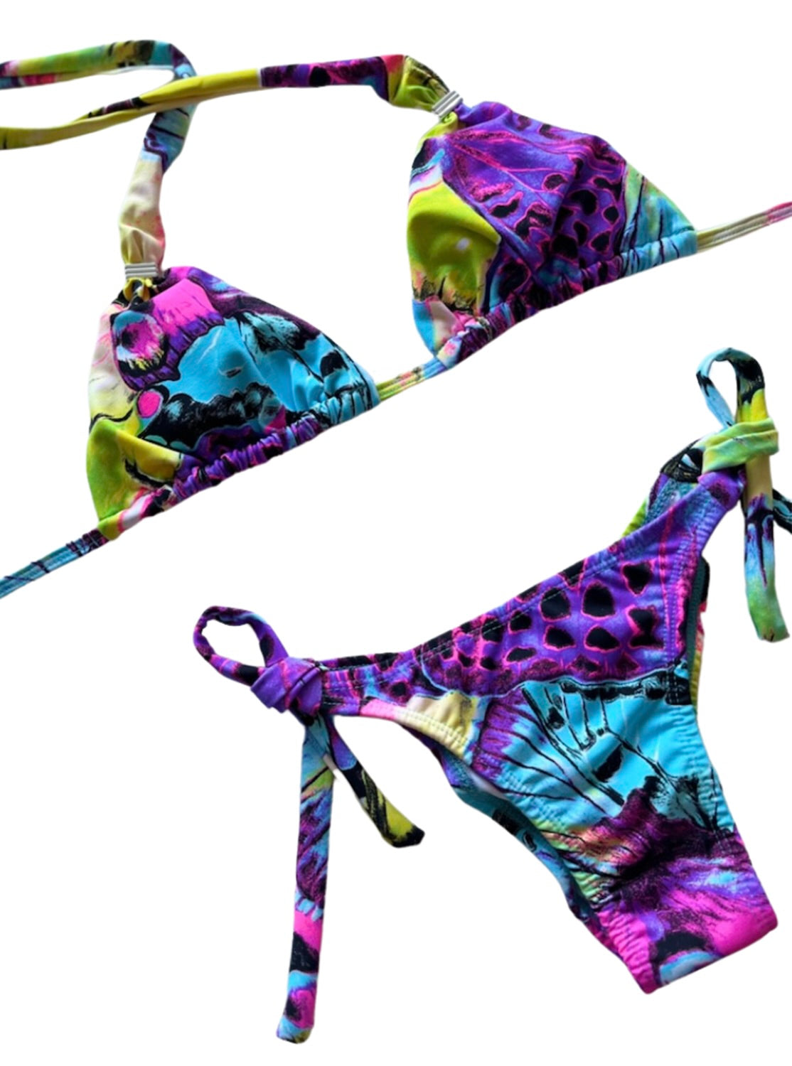 Mia Top & Rosie Bottom Bikini SET - Blue Butterfly Dream
