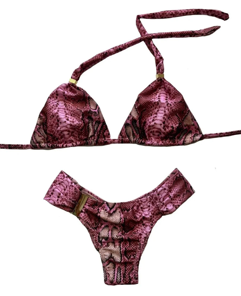 Mia Top & Ana Bottom SET - Snake Print